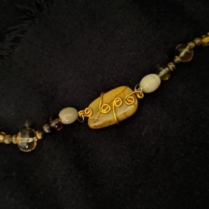 Beaded bracelet w/ Yellow Jasper